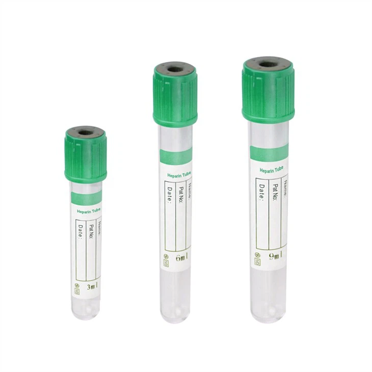 Disposable PET Glass Vacutainer Vacuum Blood Collection Tube Heparin Lithium 5ml Blood Specimen Collection Vial