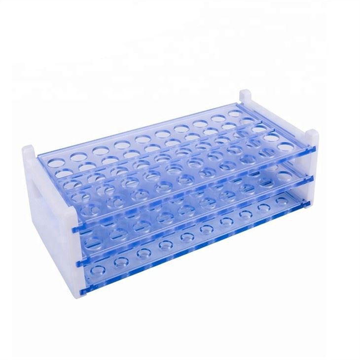 Lab Plastic 50 Wells Test Tube Rack For Different Diameter