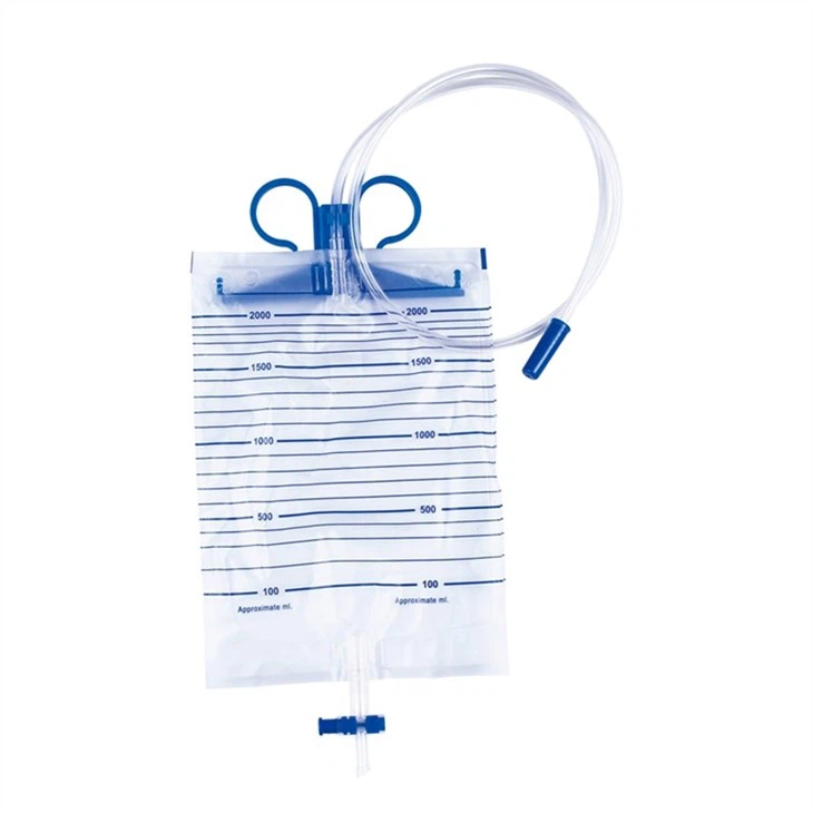 Medical Disposables Sterile 2000ul Plastic Urine Bag For Hospital