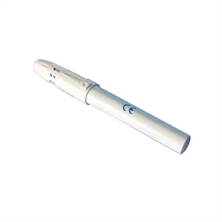 Medical Sampling Lancing Device Plastic Sterile Safety Blood Collection Pen